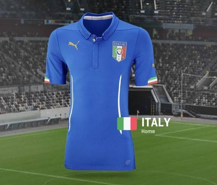 La Puma ha presentato le nuove divise azzurre che l&#39;Italia utilizzer al Mondiale in Brasile